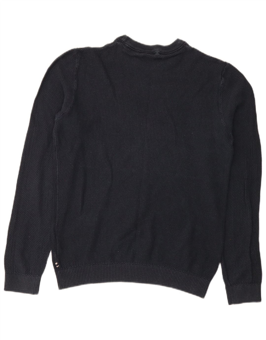 Suéter masculino Jack & Jones com gola redonda, algodão azul marinho médio