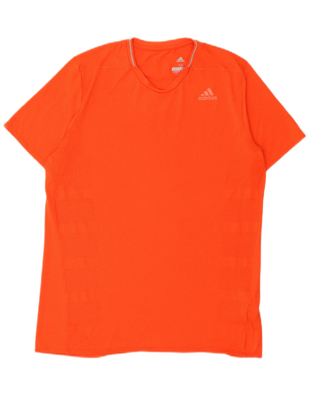 Adidas Masculino Climacool Camiseta Top Médio Laranja Poliéster