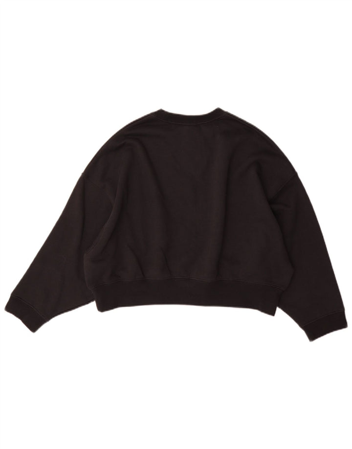 Moletom Nike feminino oversized gráfico jumper 10-11 anos médio preto