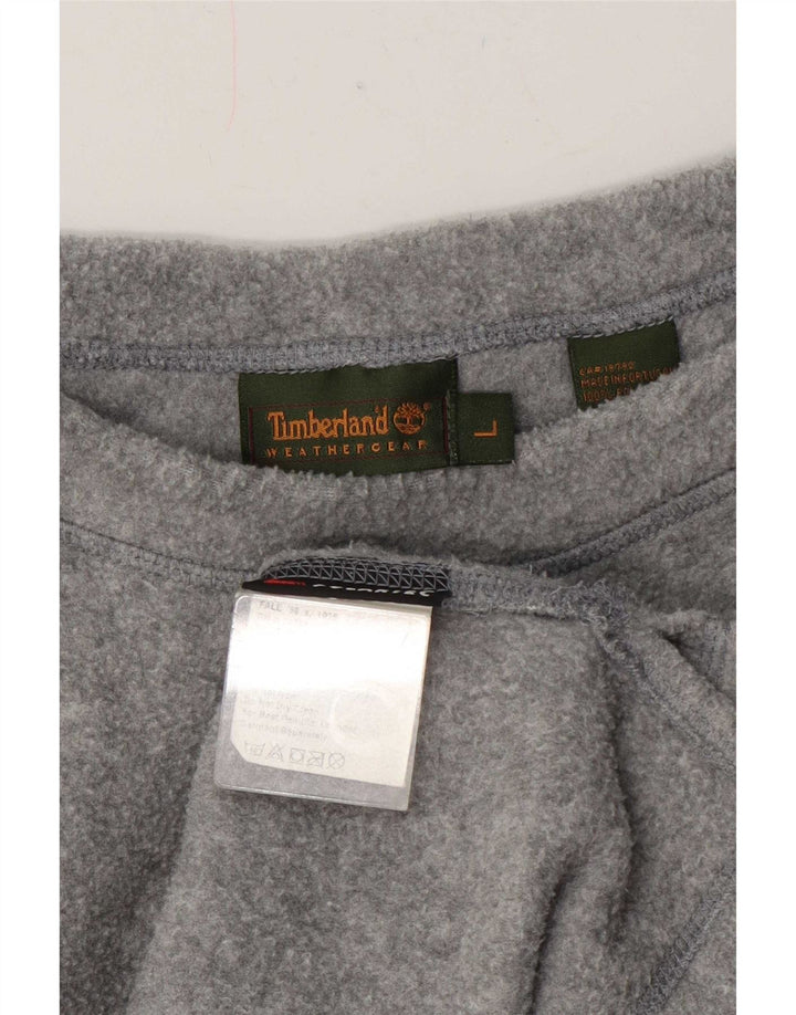 Timberland Casaco de lã masculino grande poliéster manchado cinza