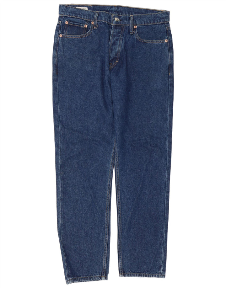 Levi's Masculino 501 Straight Jeans W32 L30 Azul Algodão