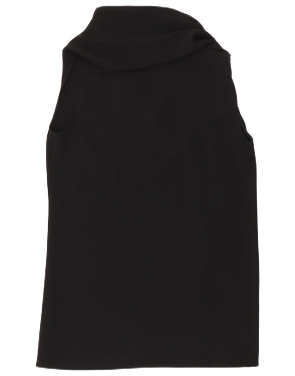 Blusa feminina sem mangas Max Mara UK 14 médio preto