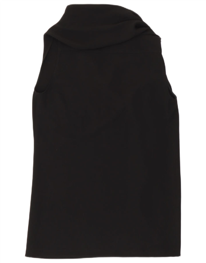 Blusa feminina sem mangas Max Mara UK 14 médio preto