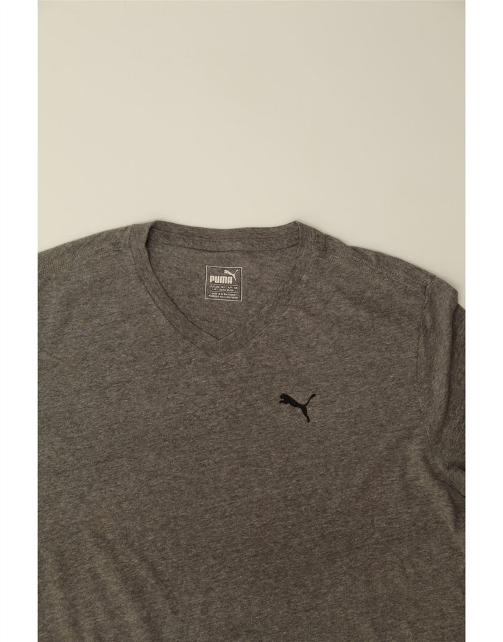 PUMA Mens T-Shirt Top Large Grey Cotton Vintage Puma and Second-Hand Puma from Messina Hembry 