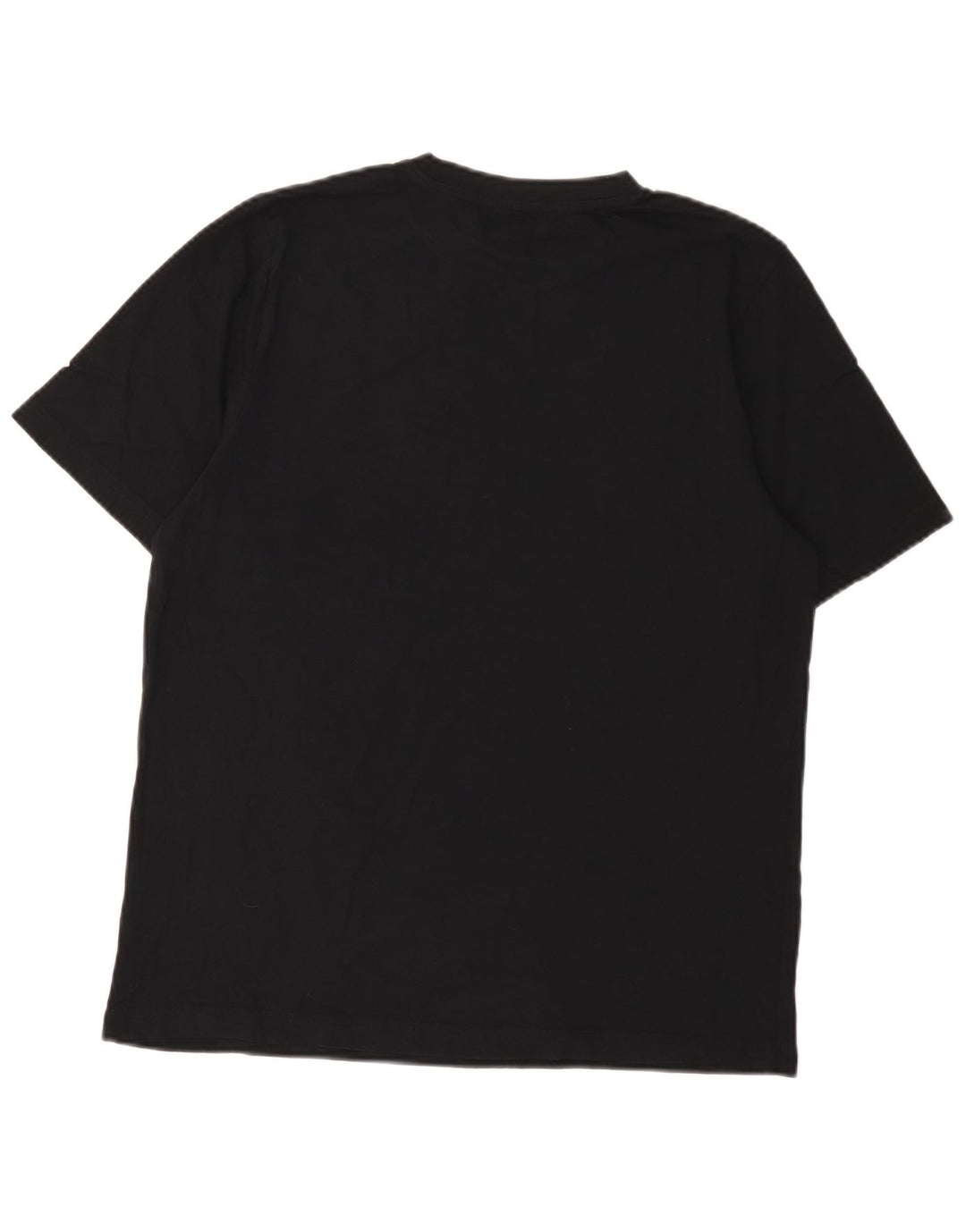 Camiseta gráfica masculina Kappa Top médio algodão preto
