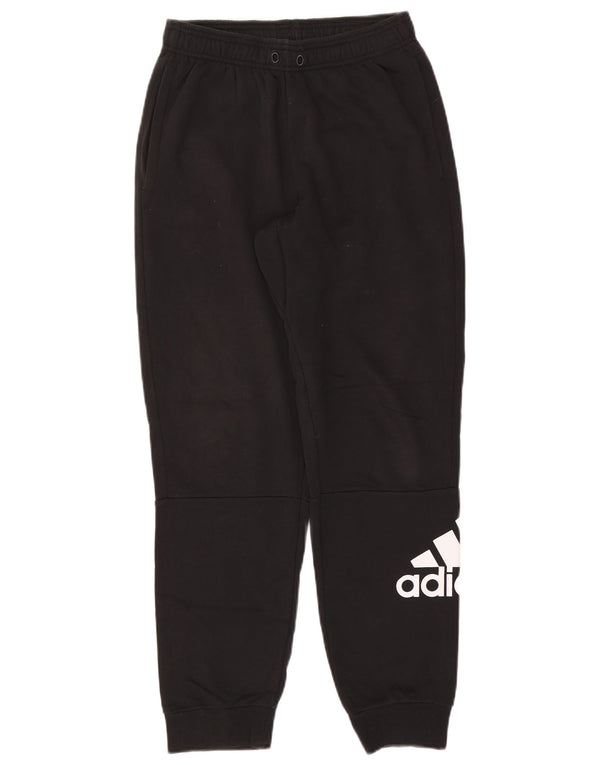 Adidas Mens Graphic Treino Calças Joggers Pequeno Algodão Preto