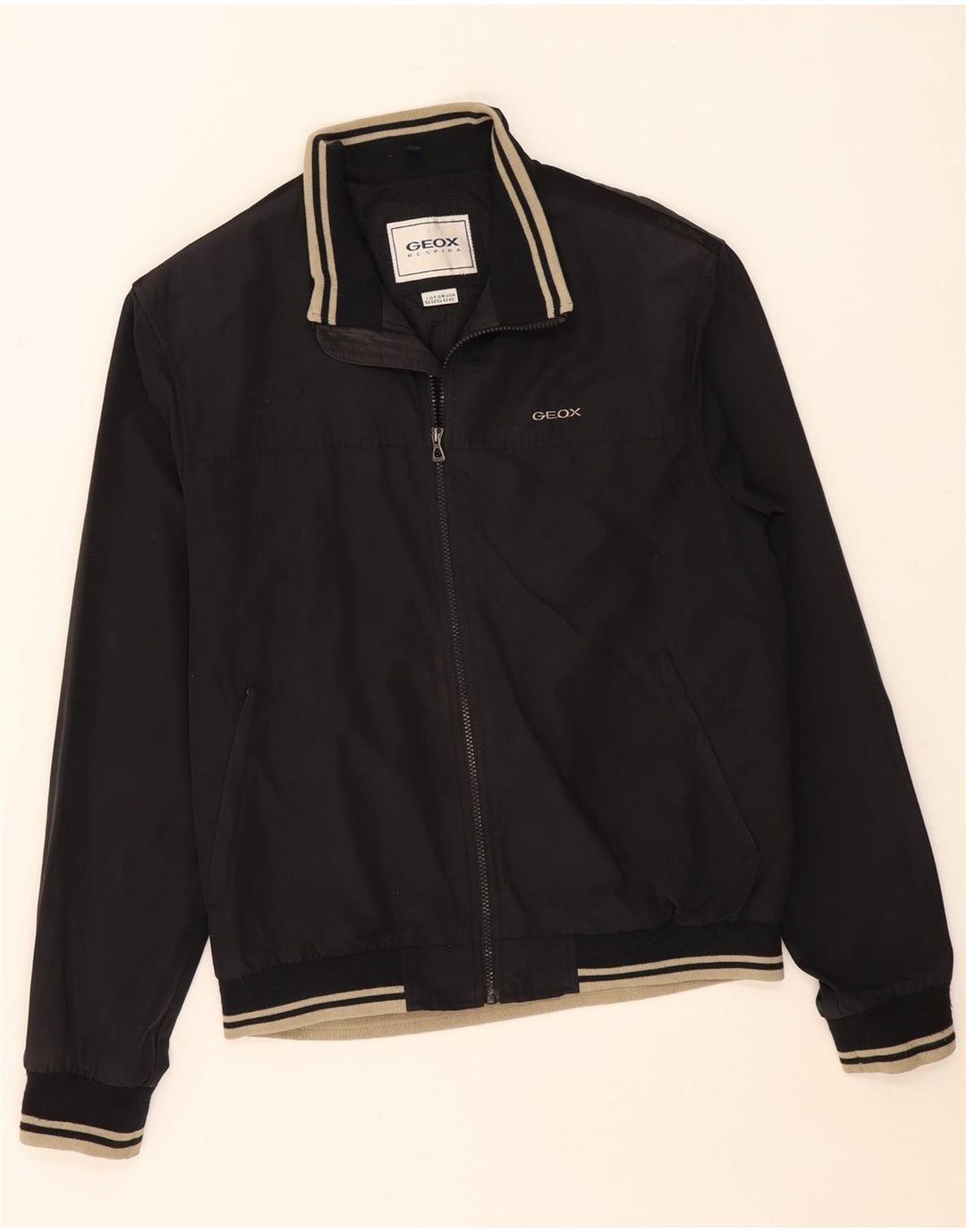 Jaqueta bomber masculina Geox Respira IT 52 XL algodão preto