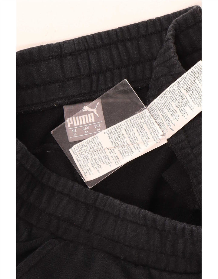 Calça de treino masculina Puma Joggers médio algodão preto