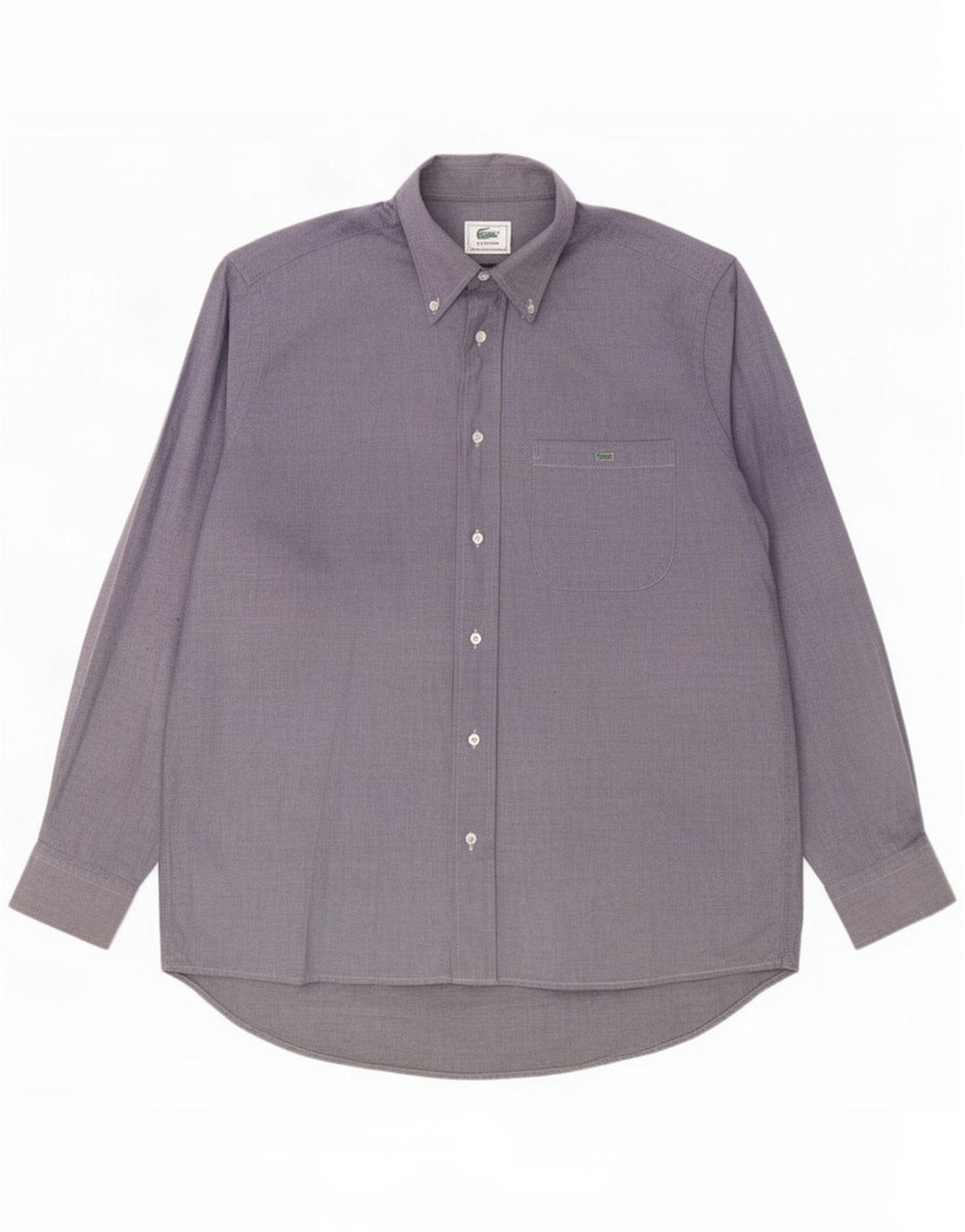 Camisa masculina Lacoste tamanho 39 algodão azul médio