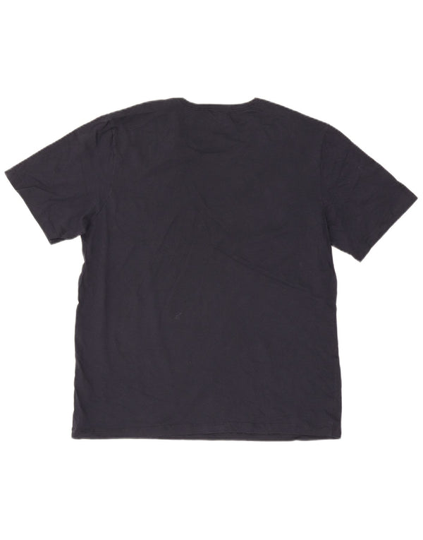 Camiseta masculina Hugo Boss Top XL algodão azul marinho