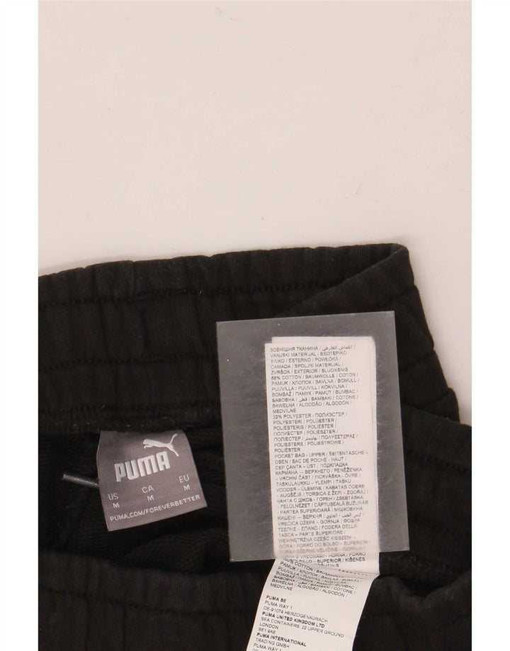Shorts esportivos masculinos Puma médio preto algodão