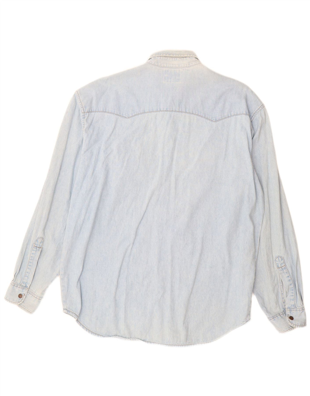 Camisa jeans masculina Levi's grande algodão azul