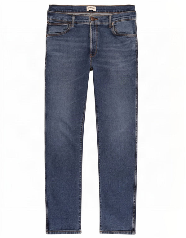 Wrangler Mens Larston Slim Jeans W36 L34 Blue Cotton