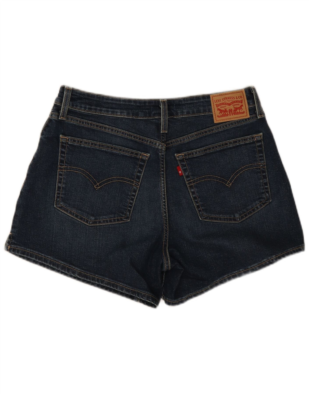 Shorts jeans feminino Levi's W30 algodão azul médio