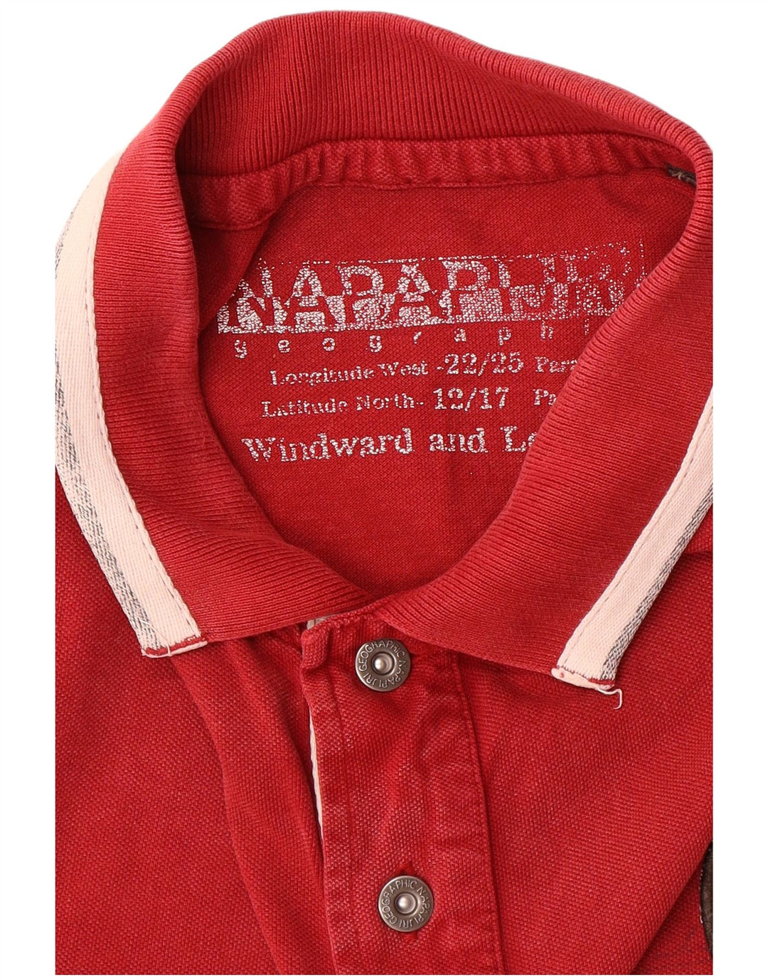 Polo geográfico masculino NAPAPIJRI vermelho médio