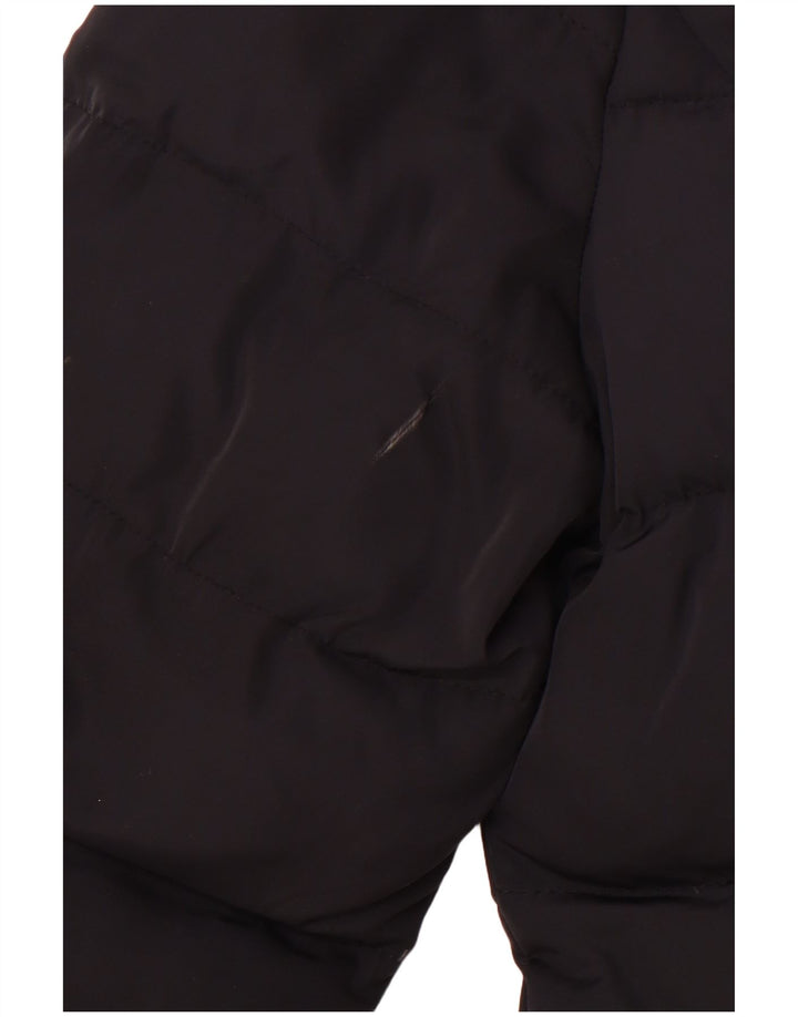 Jaqueta acolchoada feminina PUFFA UK 16 grande poliéster preto