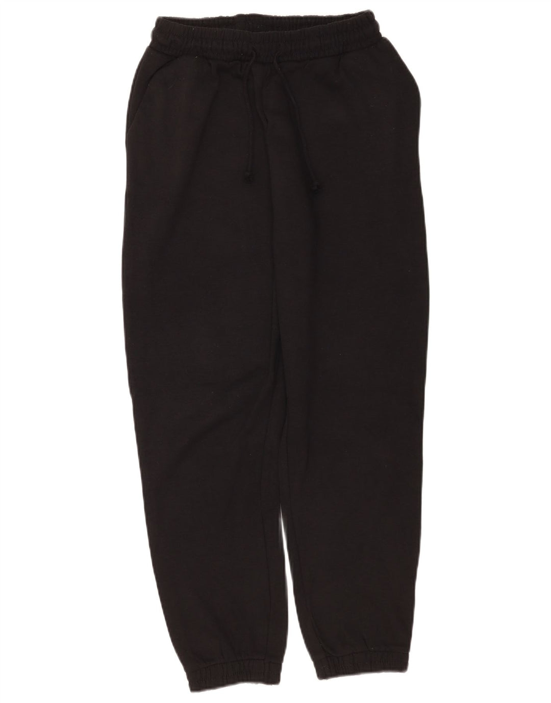 Calça de treino feminina Zara Joggers UK 12 poliéster preto médio