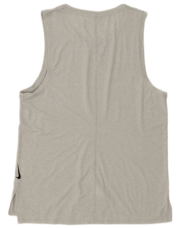 Colete Nike Masculino Dri Fit Slim Top Grande Cinza Poliéster