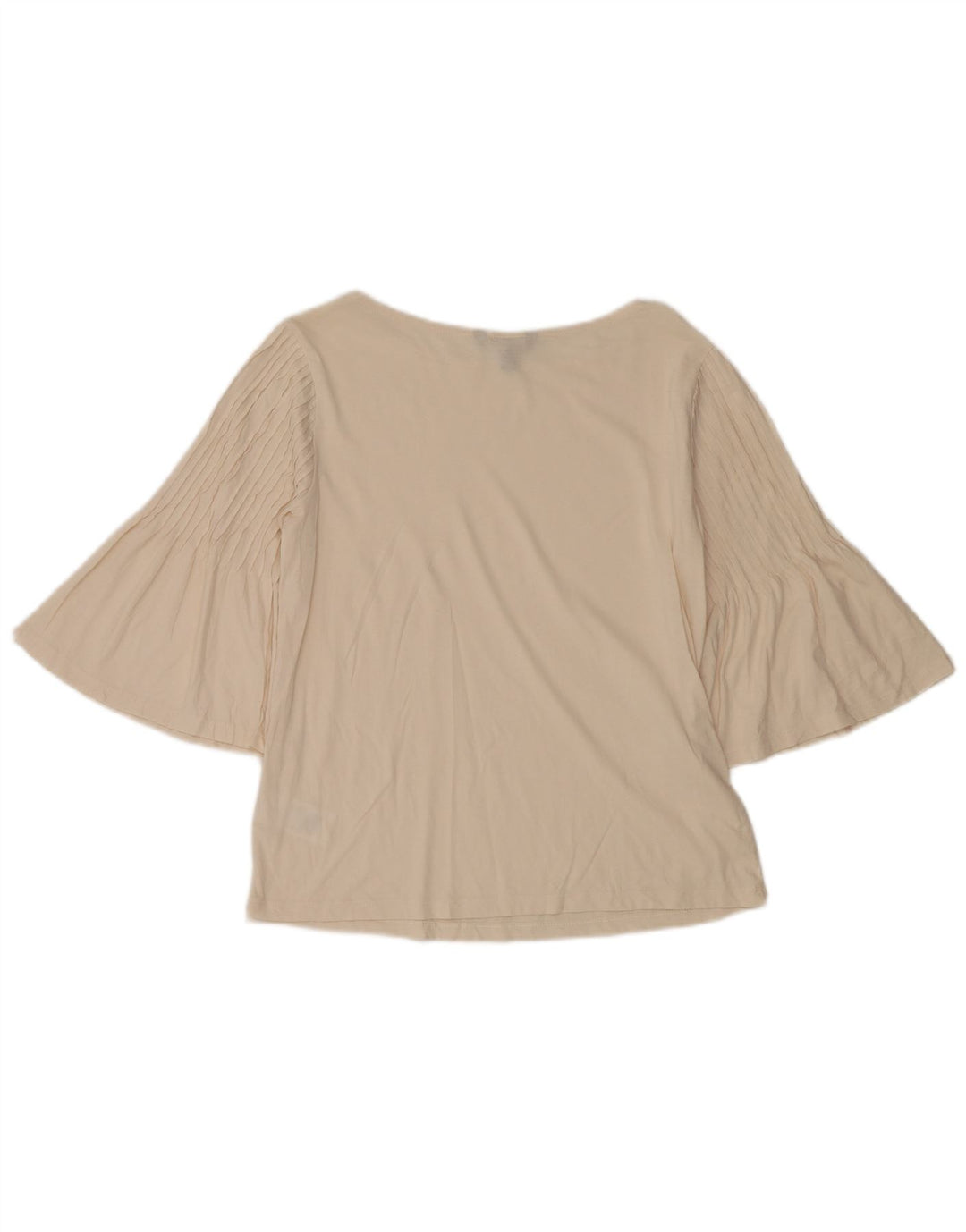 Ralph Lauren Top feminino manga 3/4 UK 14 médio off white algodão