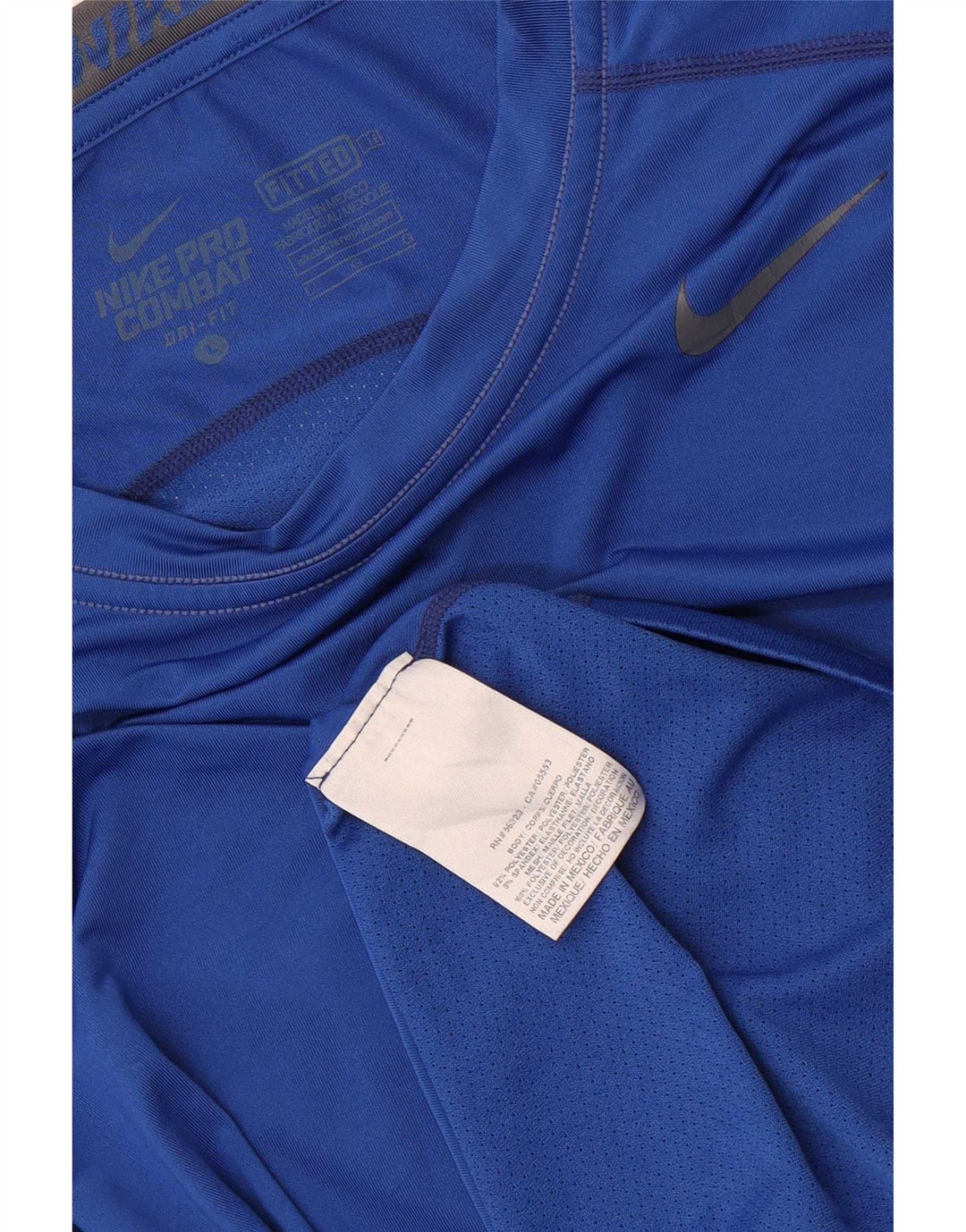Nike Mens Dri Fit Top Manga Longa Grande Poliéster Azul