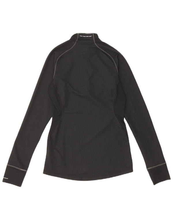 Columbia Womens Omni-Heat Zip Neck Pullover Tracksuit Top UK 6 XS Black