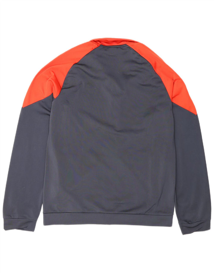Jaqueta Puma Boys Graphic Tracksuit Top 15-16 Anos Cinza Colorblock