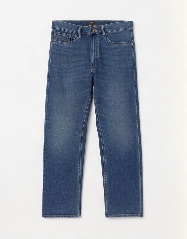 Jeans retos masculinos Marks & Spencer W32 L29 algodão azul