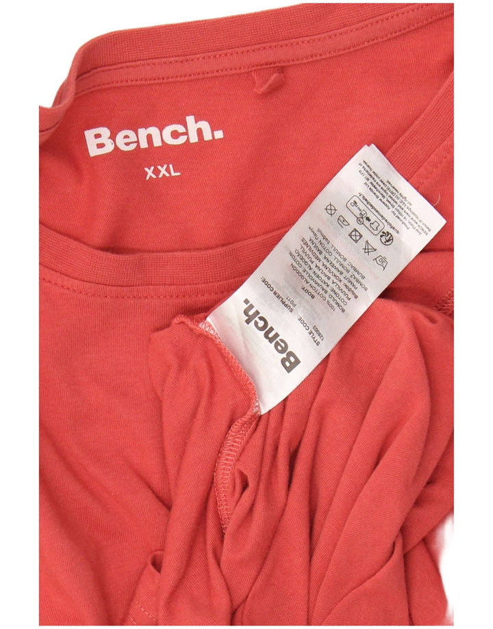 Camiseta feminina BENCH Top UK 20 2XL algodão vermelho