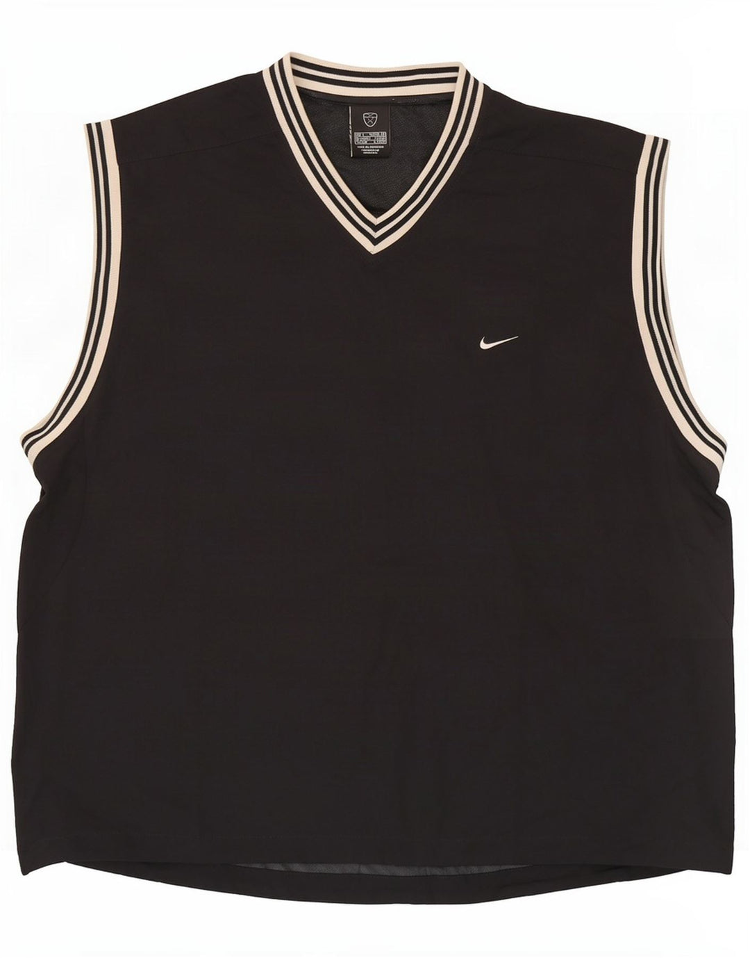 Colete Nike Masculino Top UK 42/44 Grande Nylon Preto
