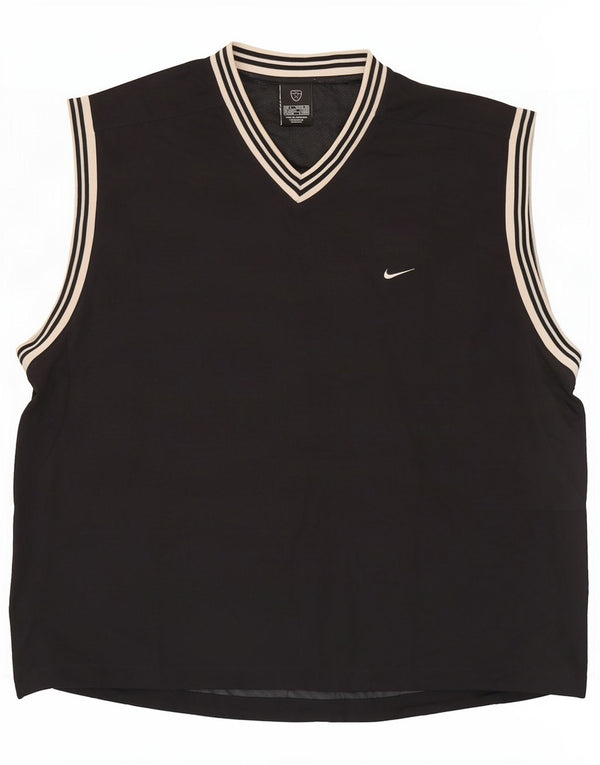 Colete Nike Masculino Top UK 42/44 Grande Nylon Preto