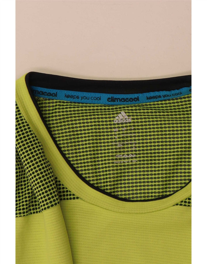 Adidas Mens Climacool Camiseta Top Grande Poliéster Verde