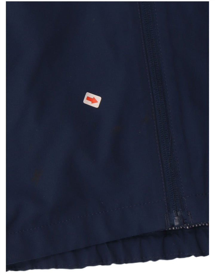 Jaqueta de chuva com capuz para meninos Jack Wolfskin 13-14 anos azul marinho poliéster