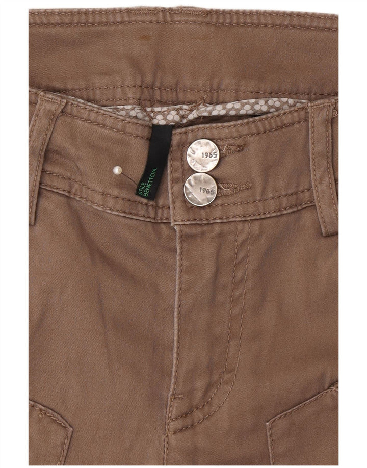 Calça casual slim masculina Benetton W30 L33 bege