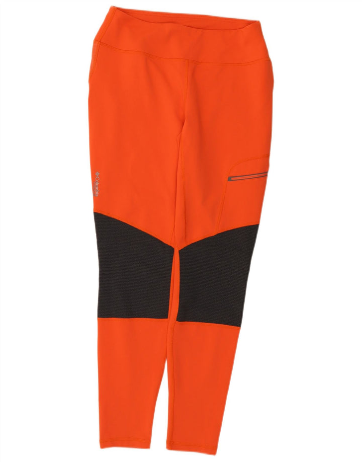 Leggings femininas Columbia Omni-Shield UK 12 bloco colorido laranja médio