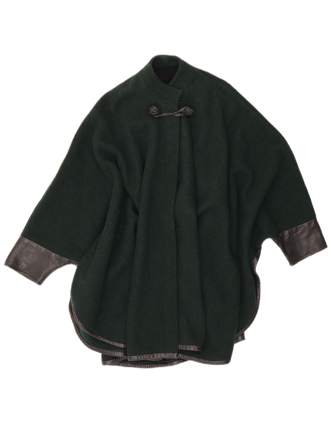 Casaco poncho feminino VINTAGE tamanho único verde