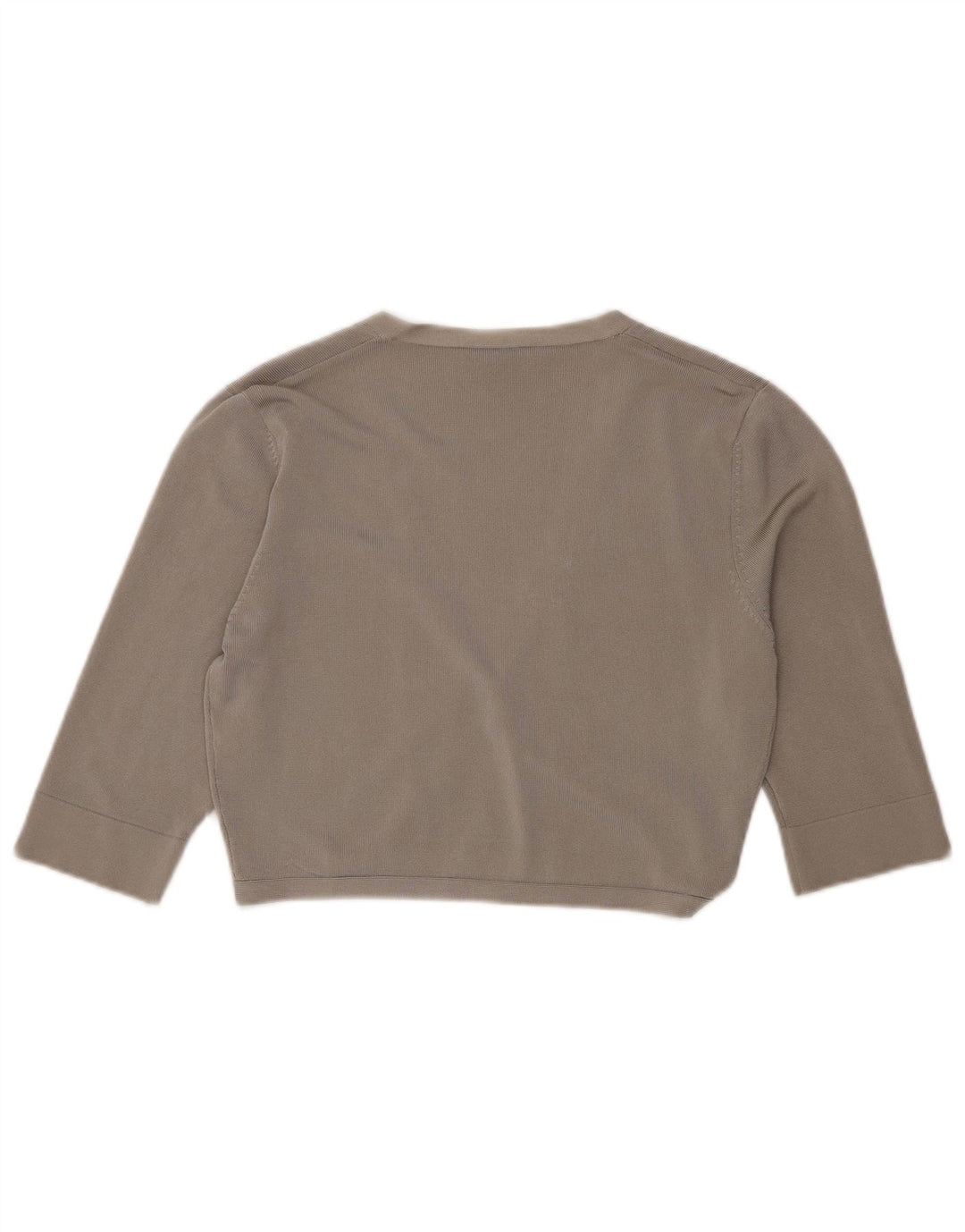 Suéter cardigã feminino PHASE EIGHT manga 3/4 Reino Unido 12 cinza médio