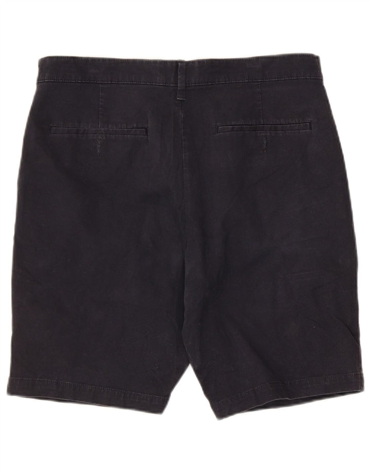 Shorts chino masculino de ajuste regular MARKS & SPENCER W32 algodão azul marinho médio