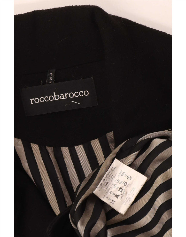 Sobretudo feminino Roccobarocco IT 48 XL poliéster preto