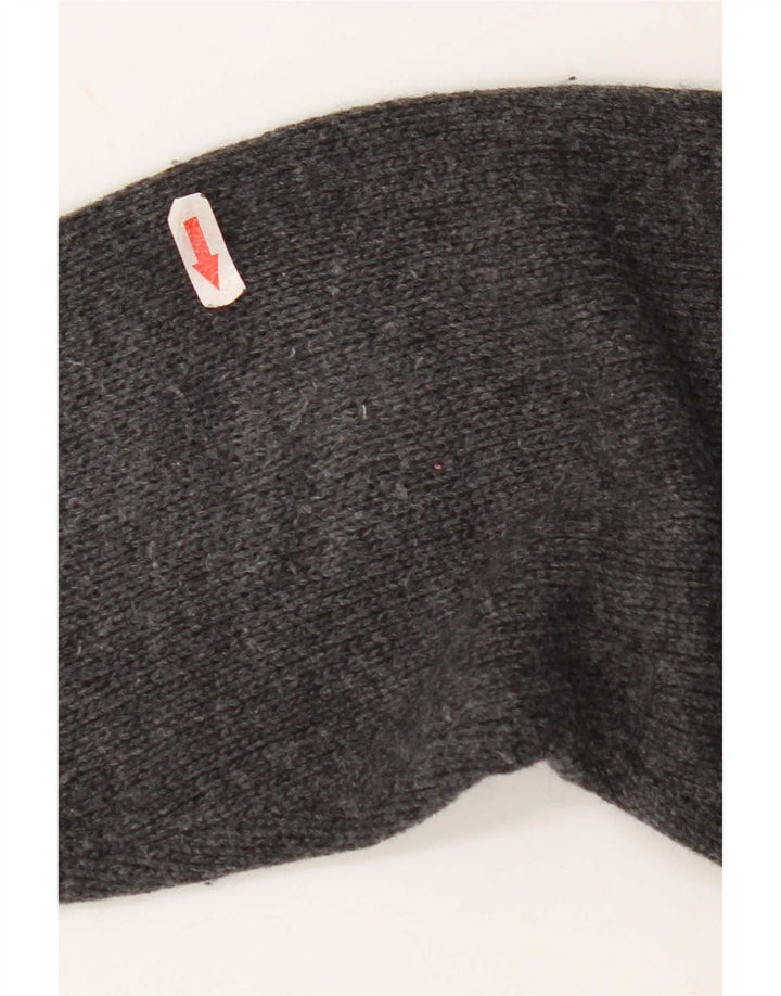 Suéter Cardigan Masculino Diesel Lã Cinza Médio