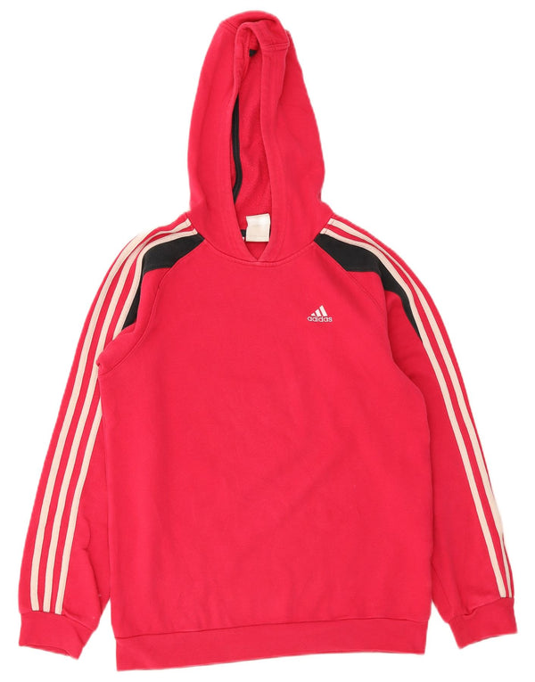 Adidas Meninas Hoodie Jumper 13-14 Anos Algodão Vermelho