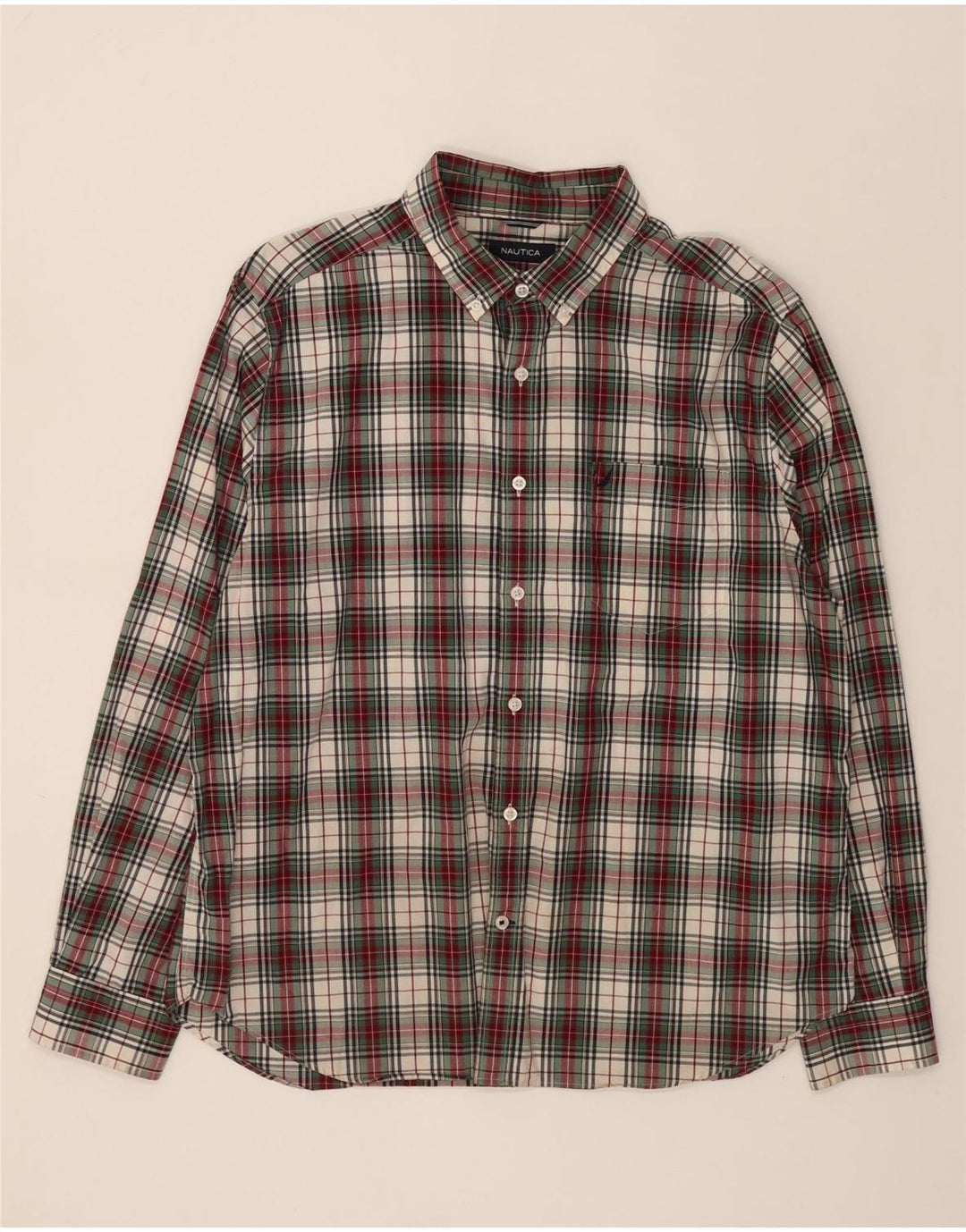 NAUTICA Mens Shirt XL Multicoloured Check Cotton Vintage Nautica and Second-Hand Nautica from Messina Hembry 