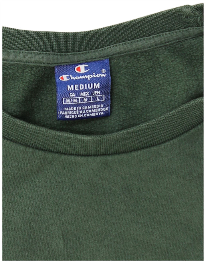 CHAMPION Suéter gráfico masculino com capuz verde médio