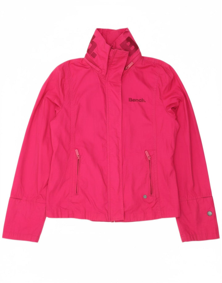 Jaqueta bomber feminina BENCH UK 18 XL algodão rosa