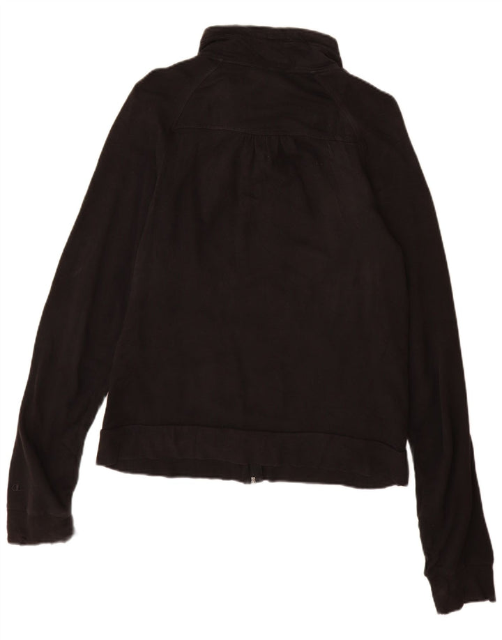 Champion Womens Tracksuit Top Jacket UK 14 Grande Preto