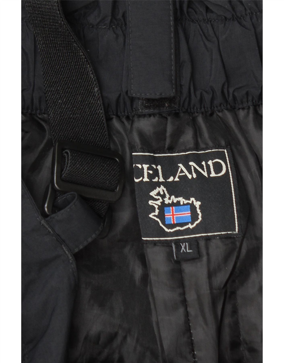 Calças de esqui masculinas da Islândia XL nylon preto