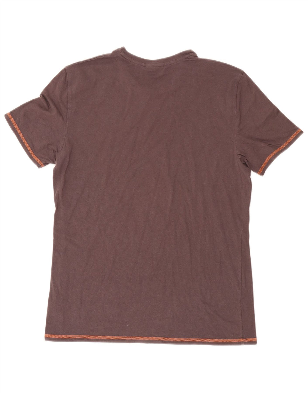 Camiseta feminina Fila UK 14 algodão marrom médio