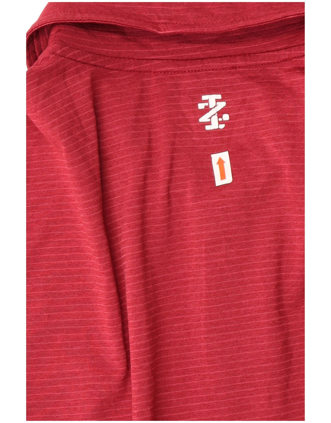 Camisa pólo masculina Izod Golf grande poliéster listrado vermelho