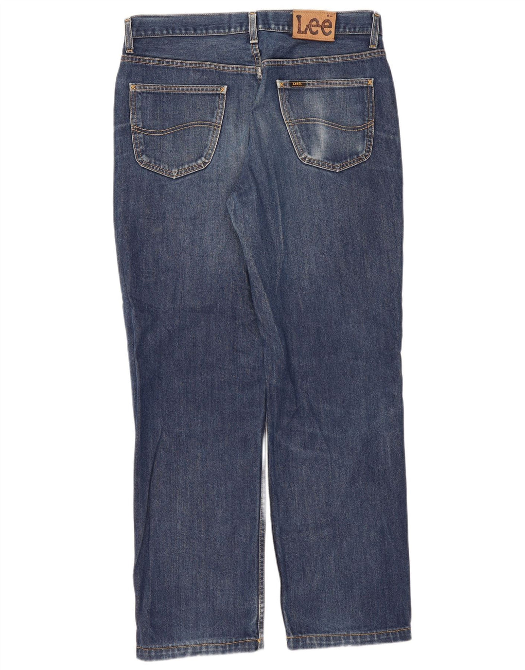 Lee Mens Chicago Straight Jeans W36 L31 Azul Algodão