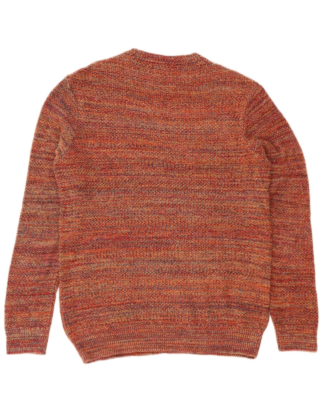 Suéter masculino Zara com gola redonda e acrílico manchado médio multicolorido