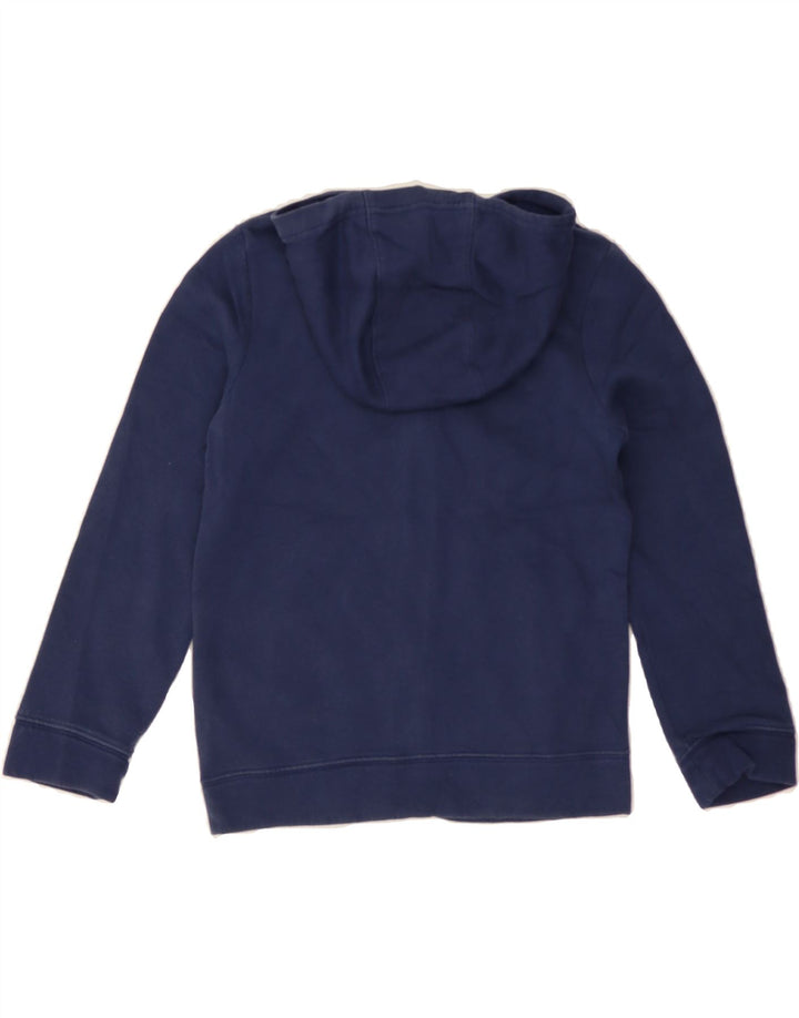 NIKE Boys Zip Hoodie Sweater 8-9 Years Small Navy Blue Cotton Vintage Nike and Second-Hand Nike from Messina Hembry 